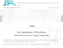 Tablet Screenshot of pregizer-apotheke.de